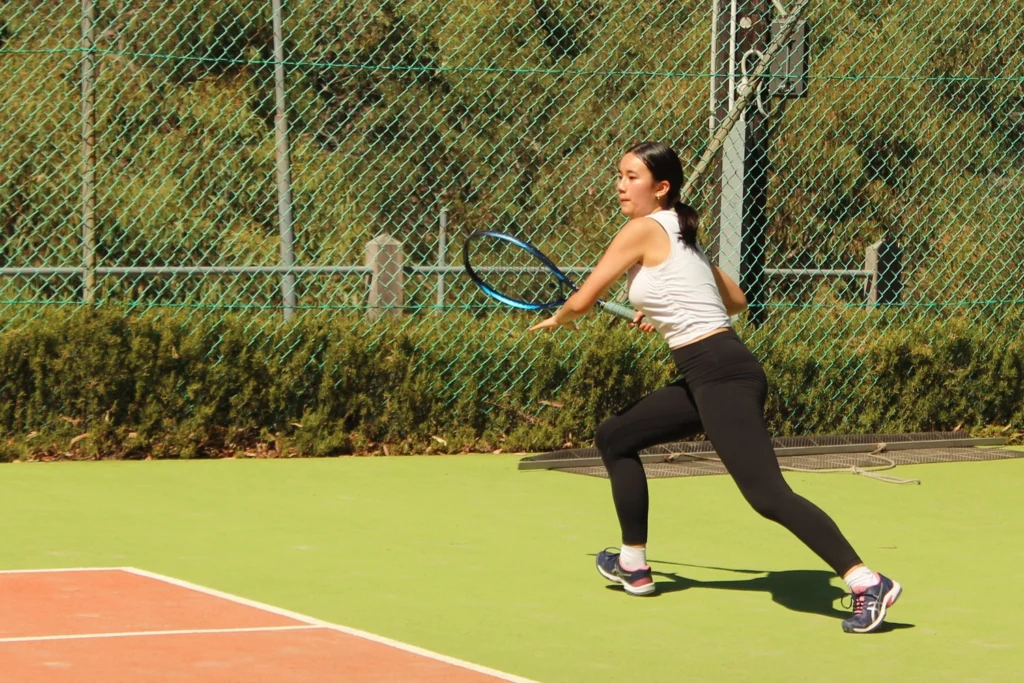 Alysha Dodd playing in the Mixed Doubles Championship