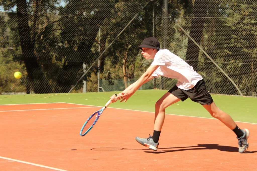 Baxter Papworth playing in the Mixed Doubles Championship