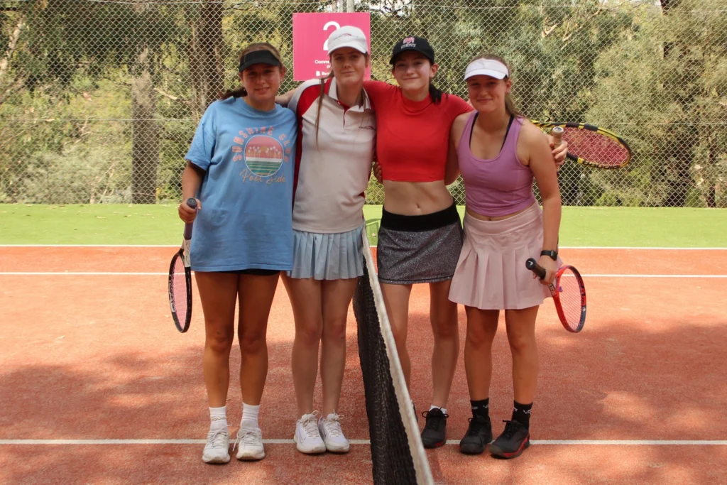 Ella Skordakis, Samantha Patterson, Abigail Harland and Tamsin Brand